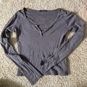 Brandy Melville Gray Long Sleeve